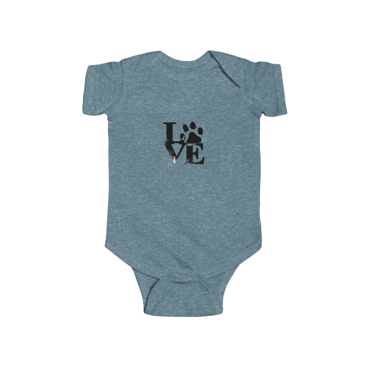 Paw Print Love Infant Bodysuit, Cute Baby Outfit, Pet Lover Gift, Newborn Clothes, Baby Shower Gift