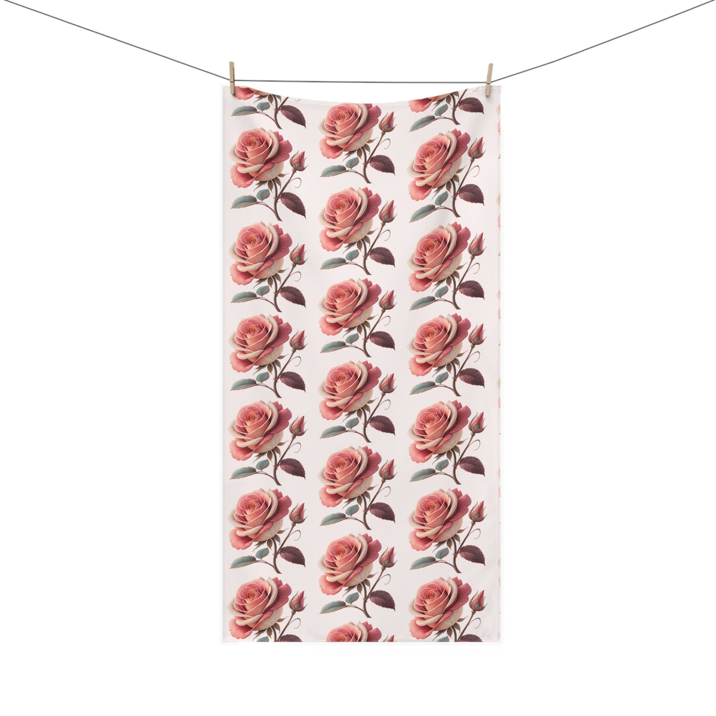 Floral Mink-Cotton Towel, Cozy Bath Towel for Spa Days, Elegant Bathroom Decor, Perfect Gift for Mother's Day, Soft Shower Towel, [...]
