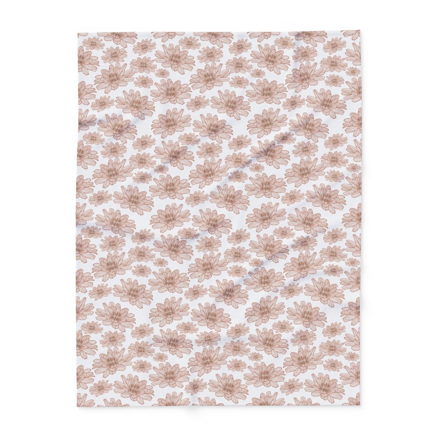 Cozy Floral Fleece Blanket - Soft Blanket for Home Decor, Gift for Housewarming, Anniversary, Wedding, Comfort Blanket