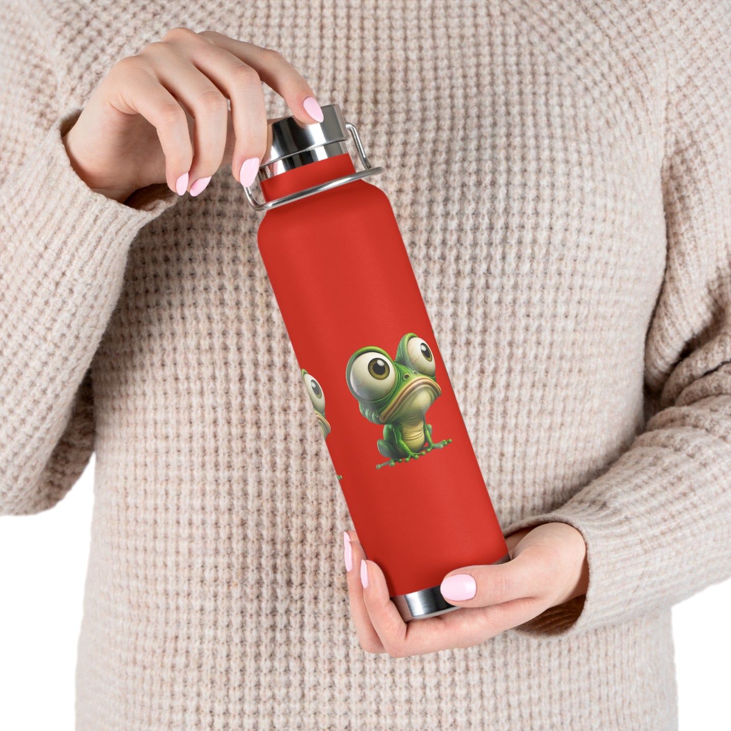 Frog-Themed Insulated Water Bottle, Funny Gift for Nature Lovers, Reusable Hydration Flask, Eco-Friendly Travel Mug, Summer Adventure [...]