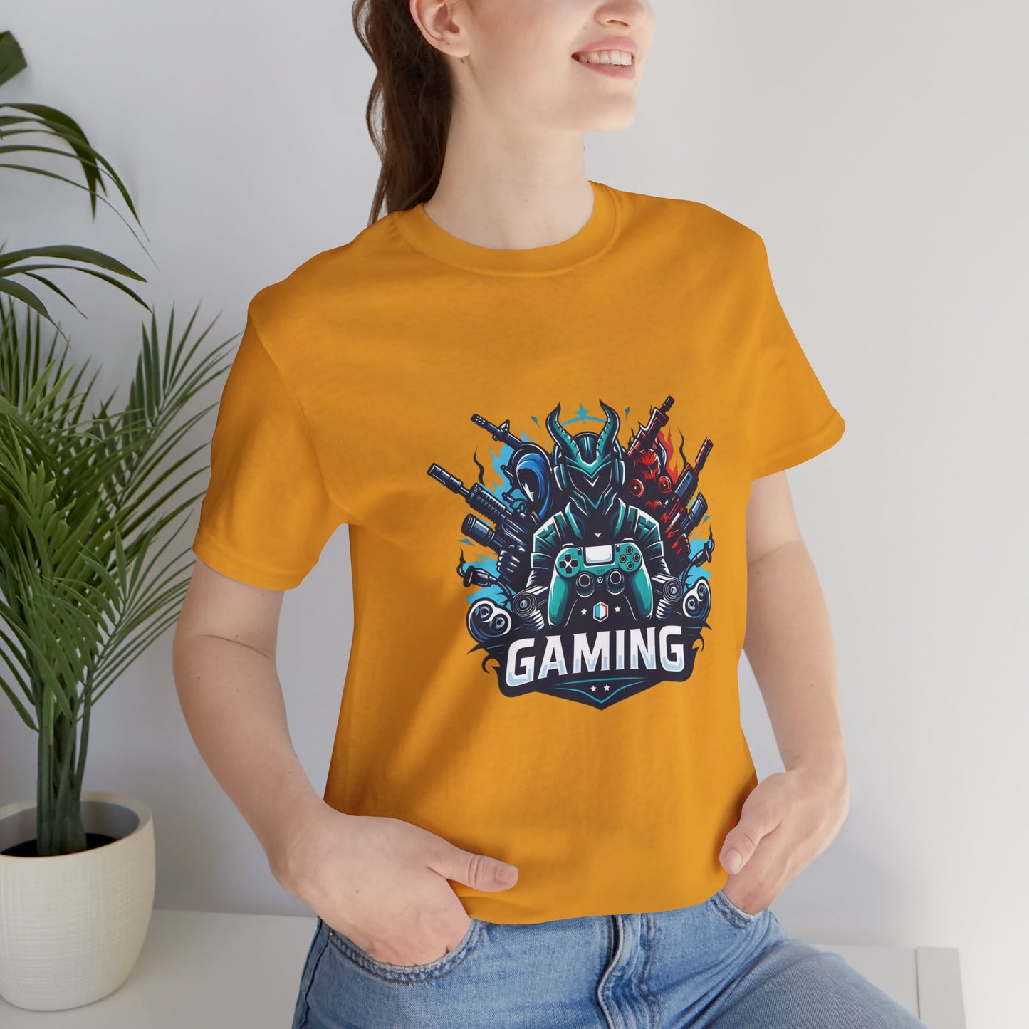 Gaming Controller Emblem Tee — Esports Gamer Graphic T-Shirt