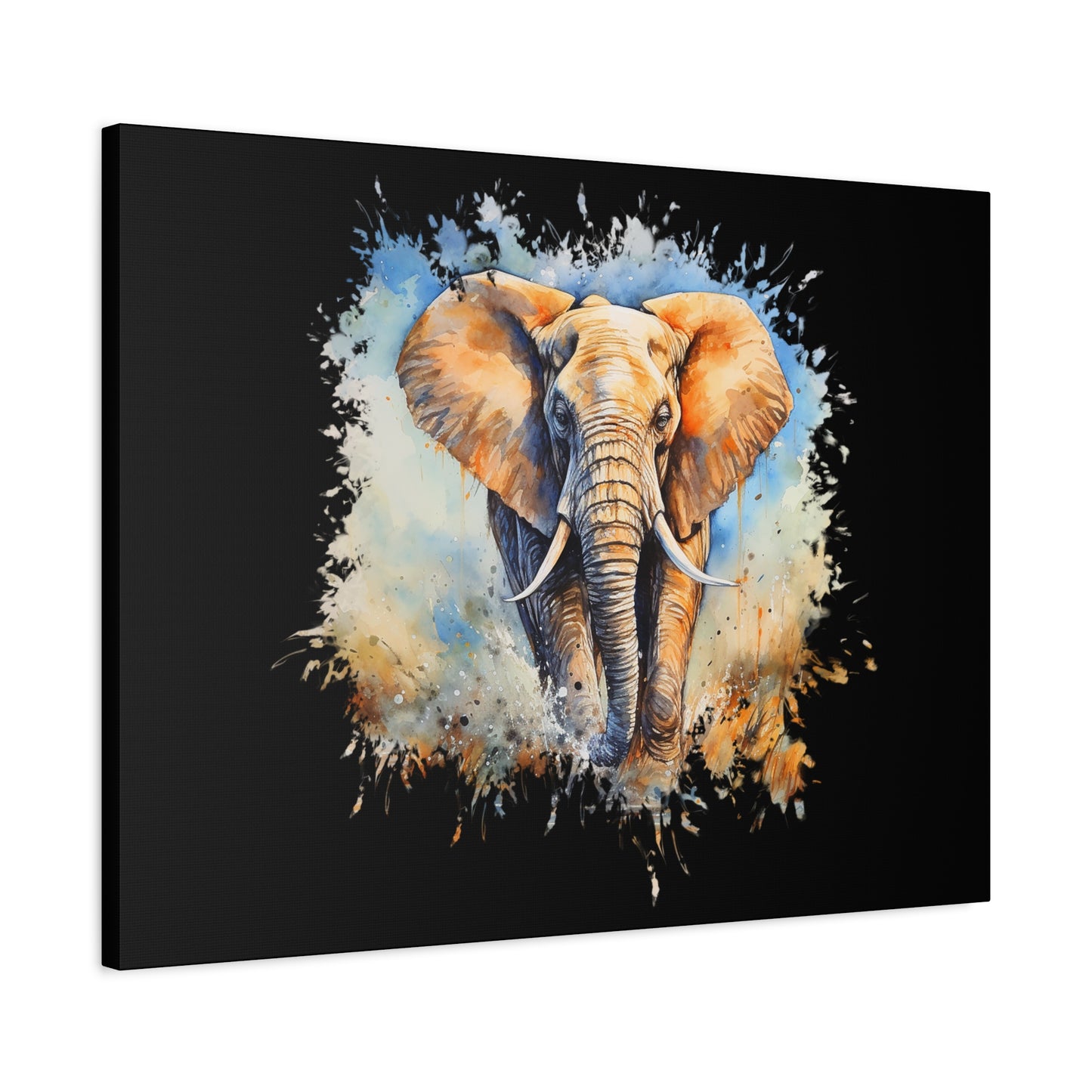 Matte Canvas, Stretched, 1.25" - Elephant
