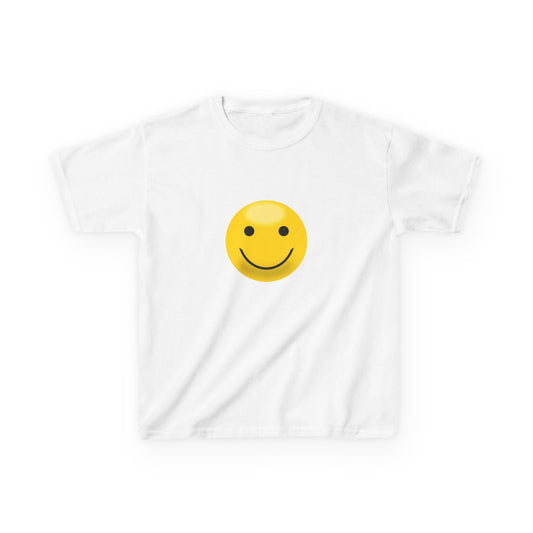 Smiley Face Kids Tee, Funny Kids Shirt, Cute Summer Tee, Gift for Kids, Playful Children