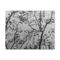 Canvas Wall Art — Monochrome Blurred Ferris Wheel with Tree Silhouettes
