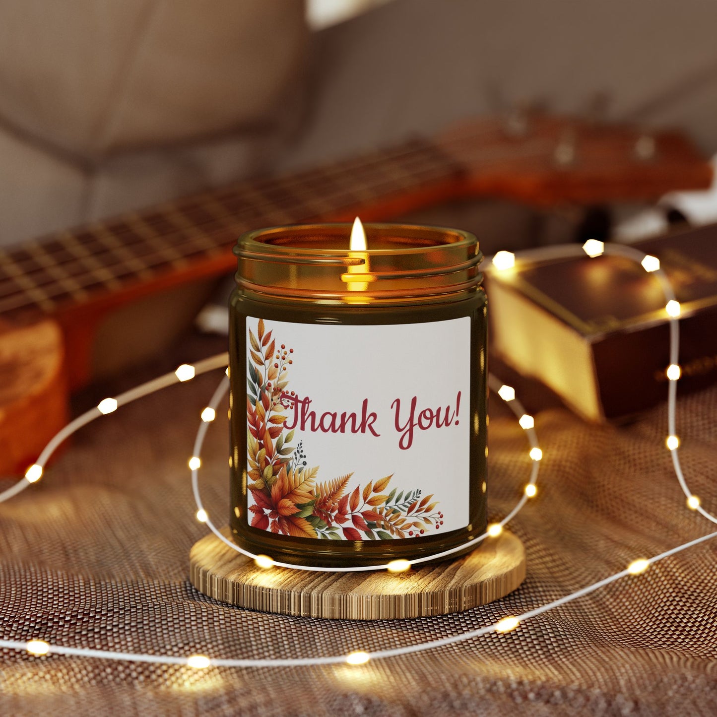 Thank You Scented Candle — Coconut Apricot Wax (4oz/9oz)
