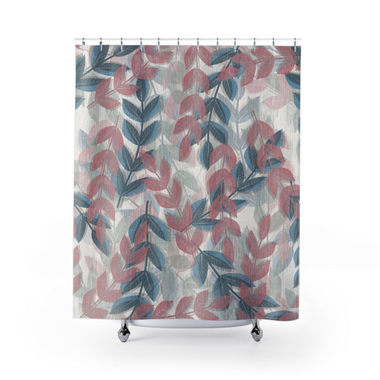 Boho Floral Shower Curtains, Nature-Inspired Bathroom Decor, Ocean Vibes, Ideal for Home Renovation, Gift for All Occasions