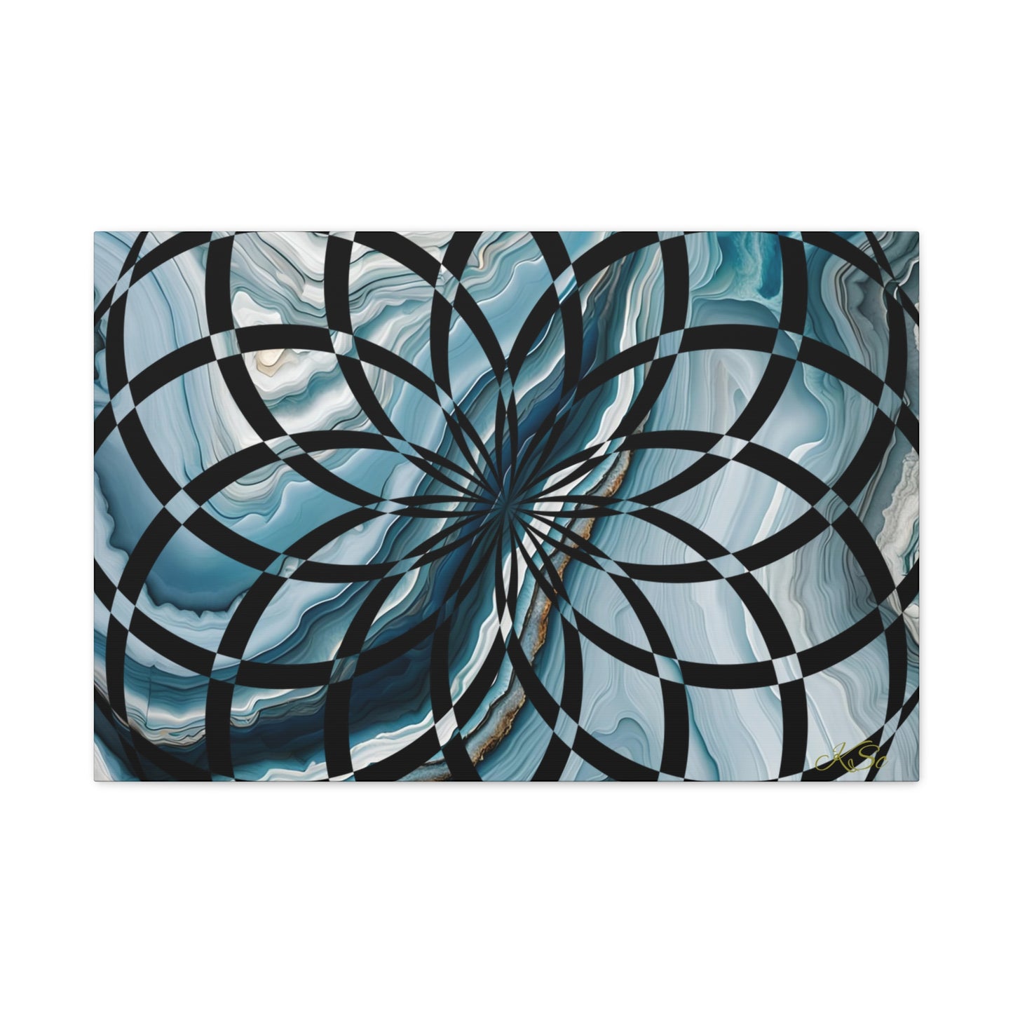 Abstract Geometric Art Canvas Print, Modern Wall