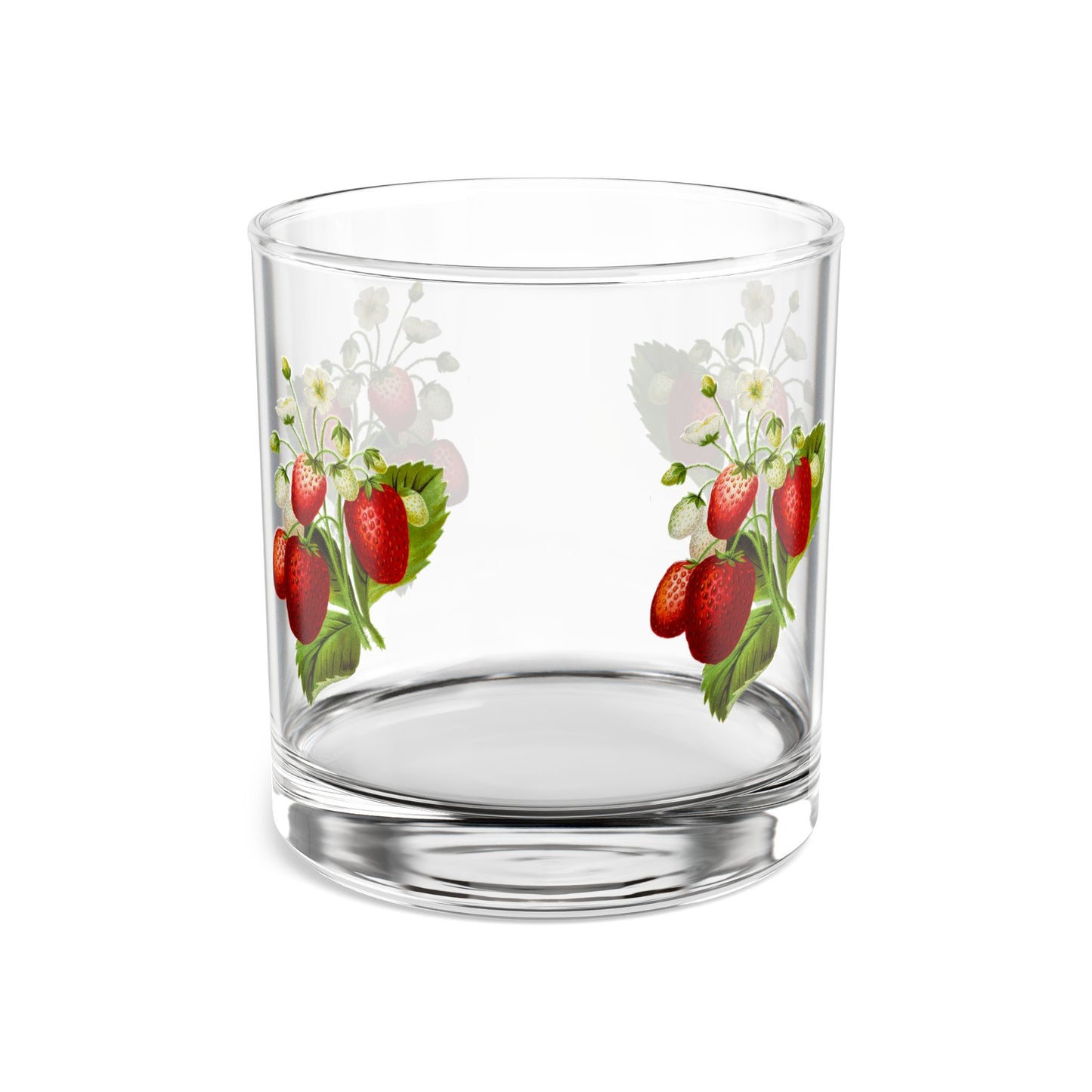 Strawberry Rocks Glass, 10oz | Perfect for Entertaining, Gifts, Summer Parties, Home Bar, and Special Occasions