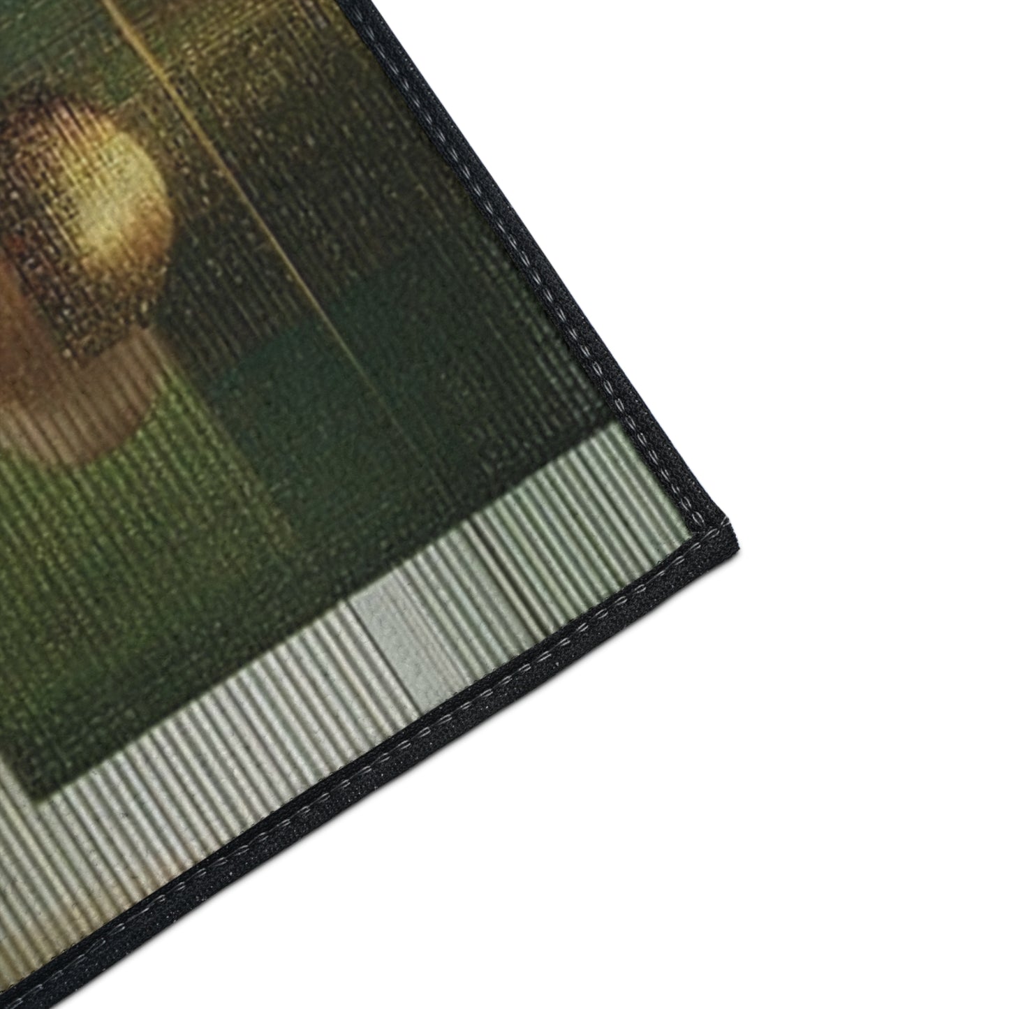 Geometric Gold Sphere Heavy-Duty Floor Mat