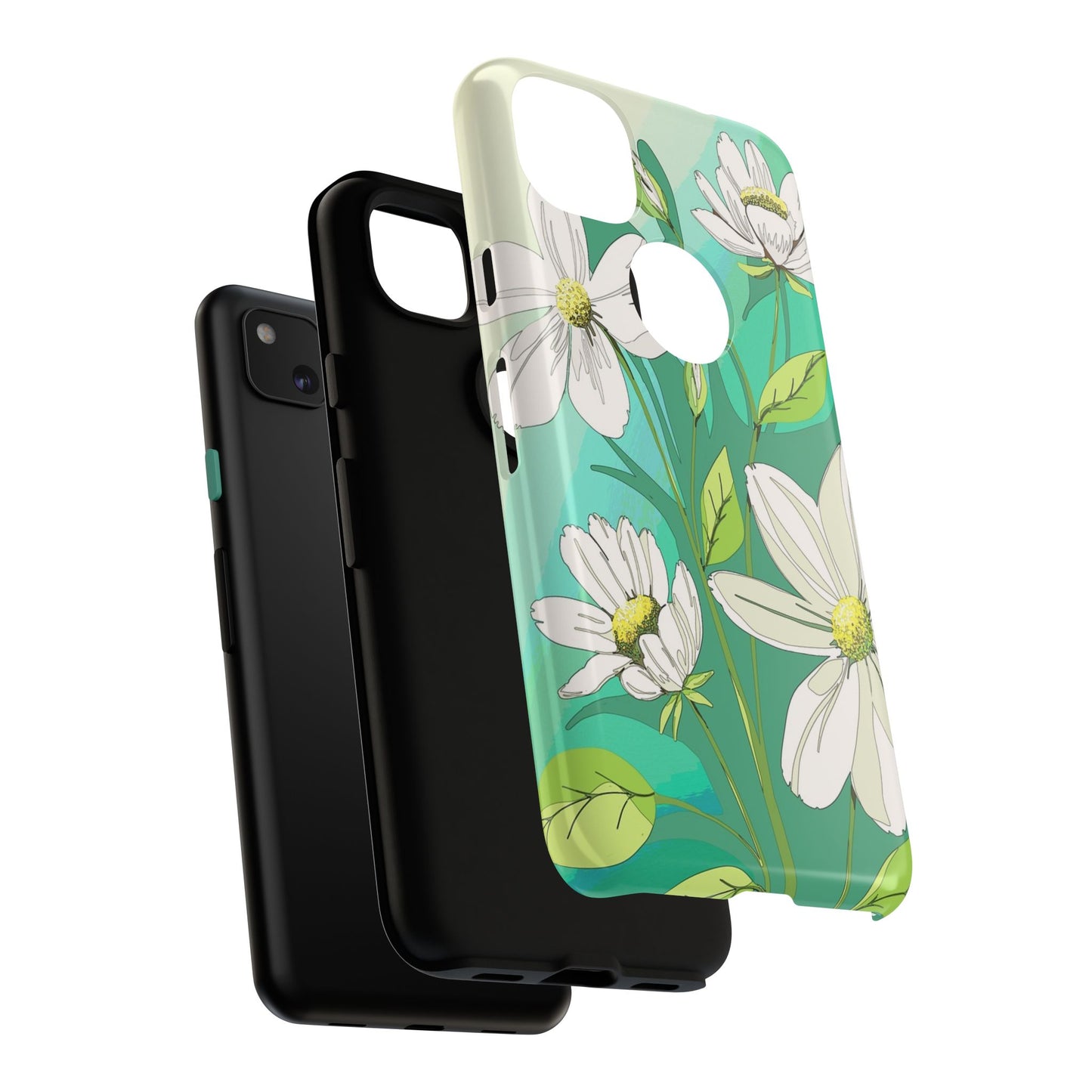 Floral Phone Case, Tough Cases, Flower Design, Nature Inspired, Eco-Friendly Cover, Unique Gift for Her, Spring Accessories