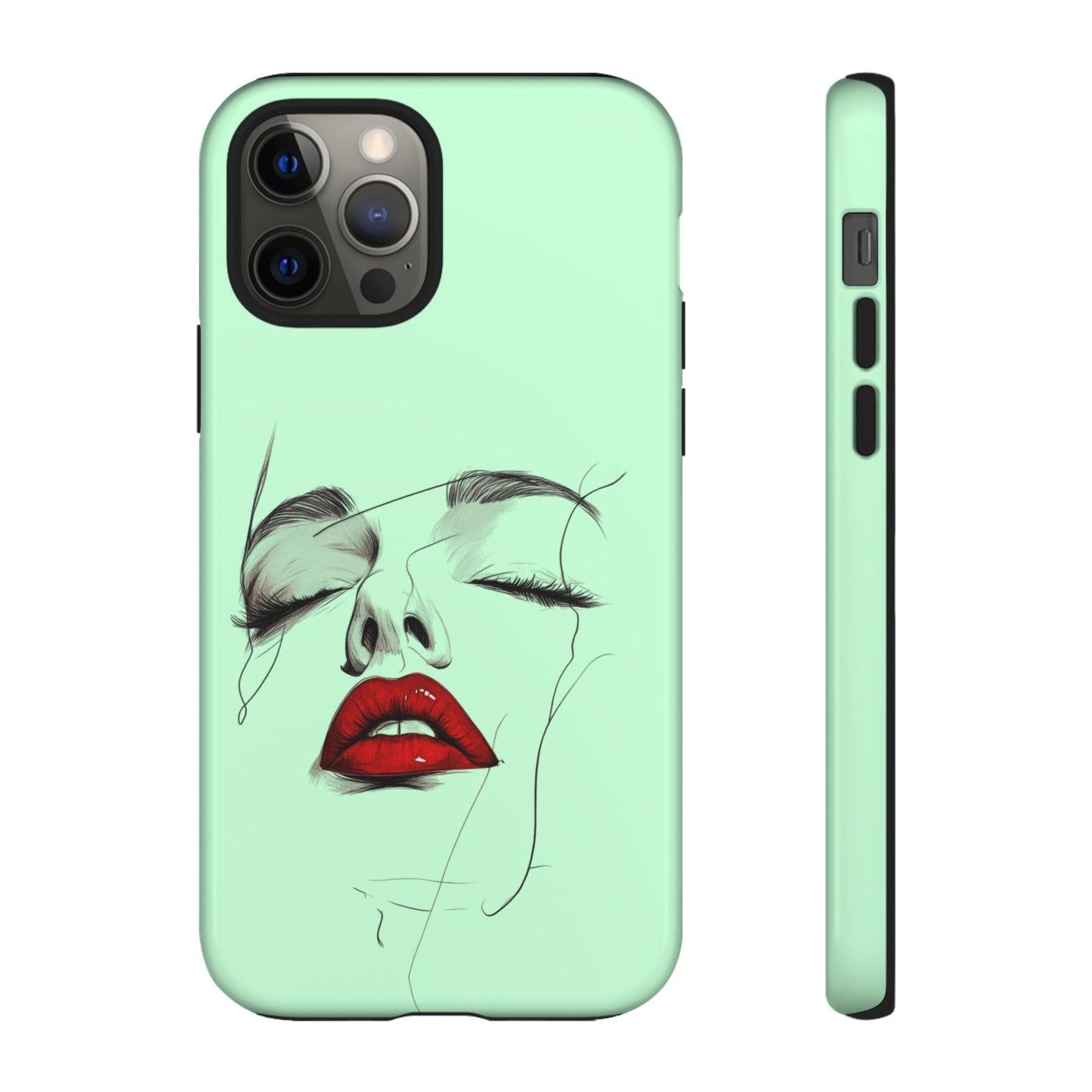 Stylish Phone Case, Artistic Phone Cover, Trendy Tech Accessory, Unique Cell Phone Protector, Gift for Her, Modern Aesthetic