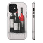 Wine Lover's Phone Case, Tough Phone Cover, Artistic Wine Design, Gift for Wine Enthusiasts, Customizable Case, Unique Wine Art