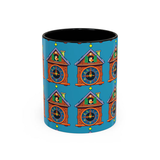 Whimsical Clock House Coffee Mug Unique Gift for Home Decor