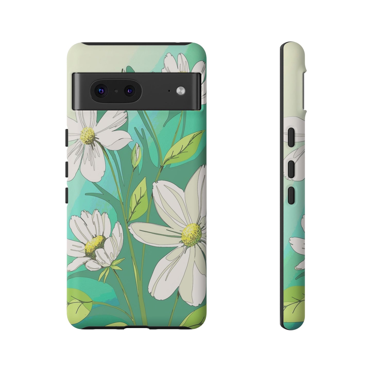 Floral Phone Case, Tough Cases, Flower Design, Nature Inspired, Eco-Friendly Cover, Unique Gift for Her, Spring Accessories