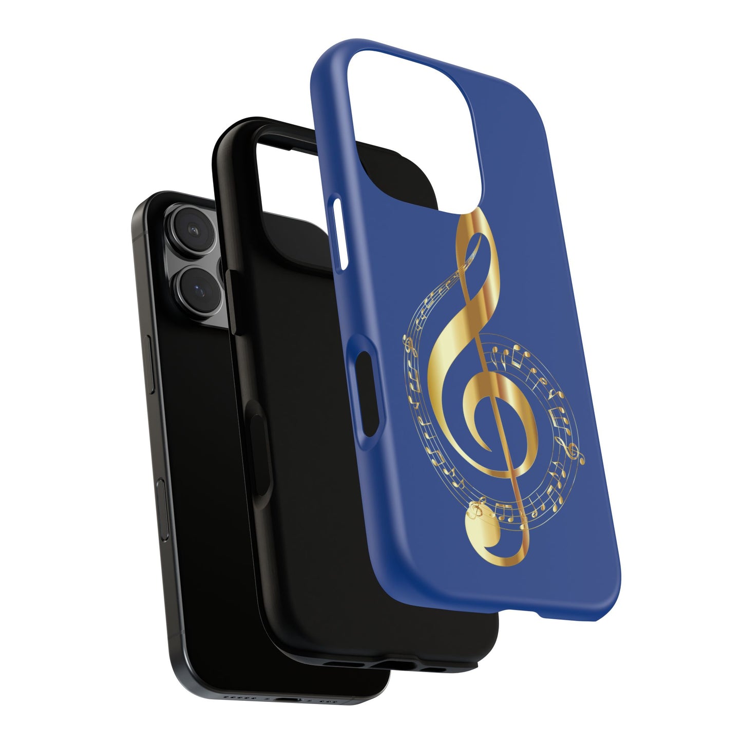 Tough Cases Blue and Gold Musical Note