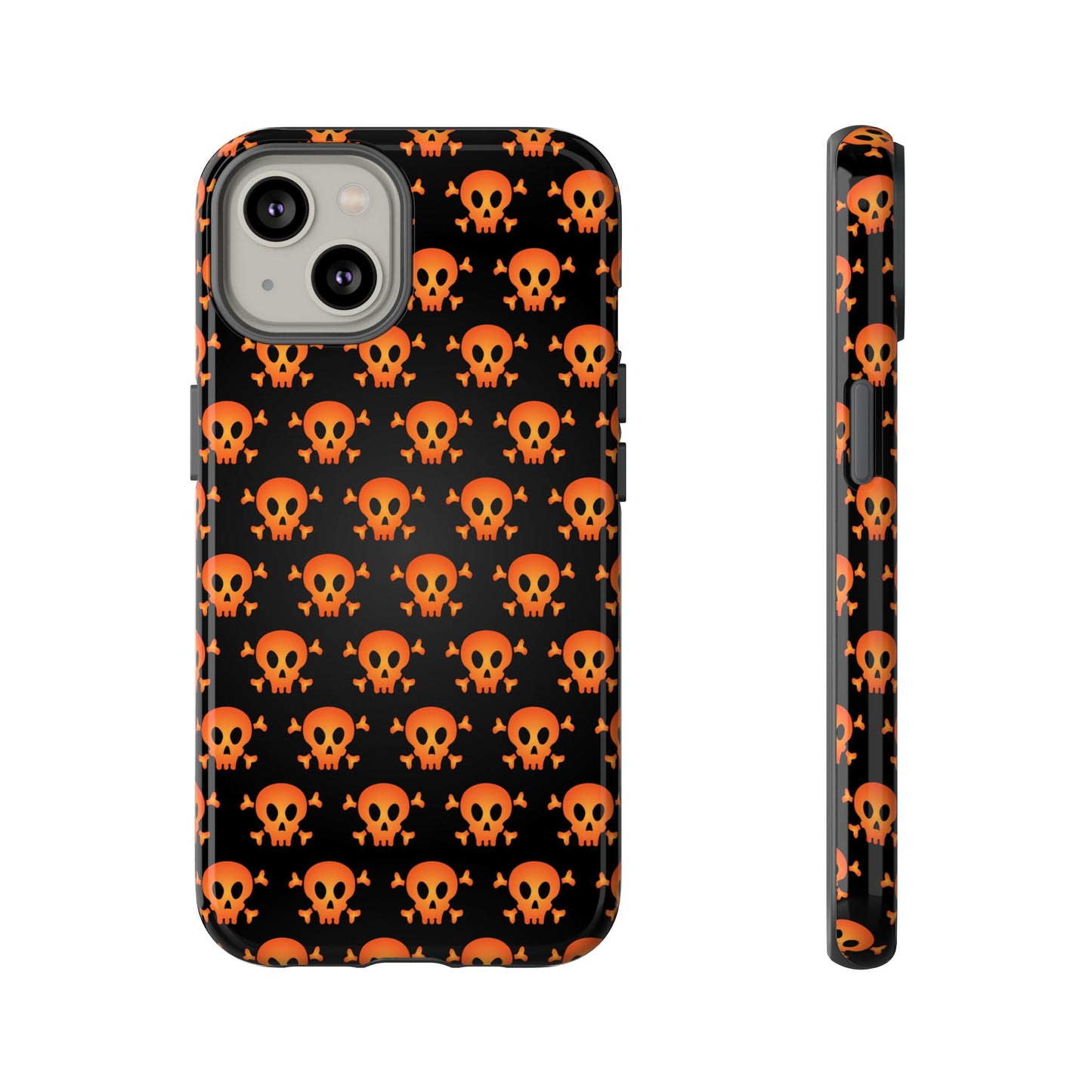 Halloween Skull Phone Case, Spooky Mobile Cover, Trick or Treat Accessory, Goth Gift, Skull Pattern Design