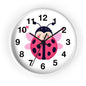Cute Ladybug Wall Clock, Children's Room Decor, Playroom Wall Art, Birthday Gift, Nursery Timepiece