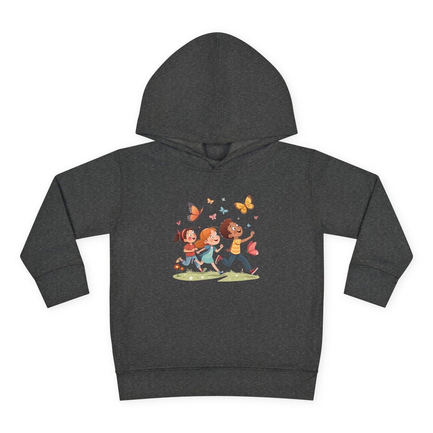 Butterfly Adventure Toddler Pullover Hoodie | Cute Kids Apparel, Fleece Hoodie, Toddler Gift, Outdoor Playwear, Spring Fashion