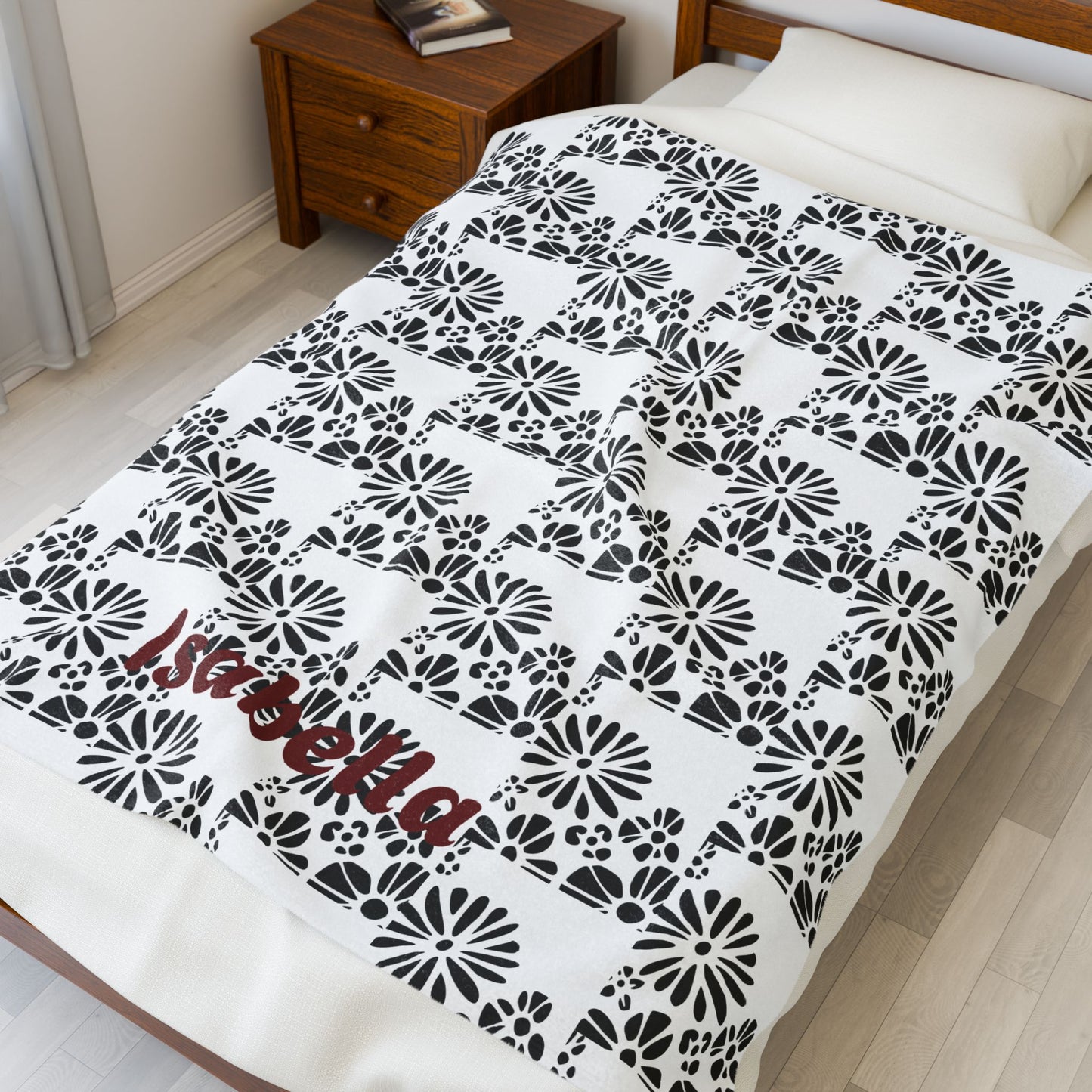 Cozy Personalized Plush Blanket Sophia