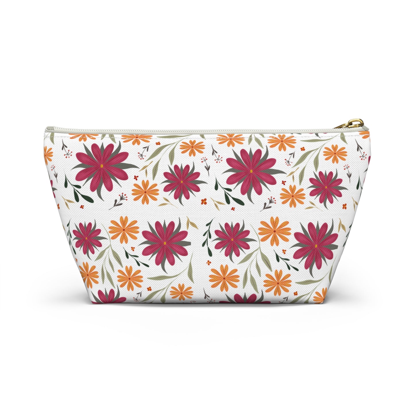 Floral Accessory Pouch - Ideal Travel Makeup Bag, Toiletry Organizer, Gift for Her, Eco-Friendly, Everyday Essentials