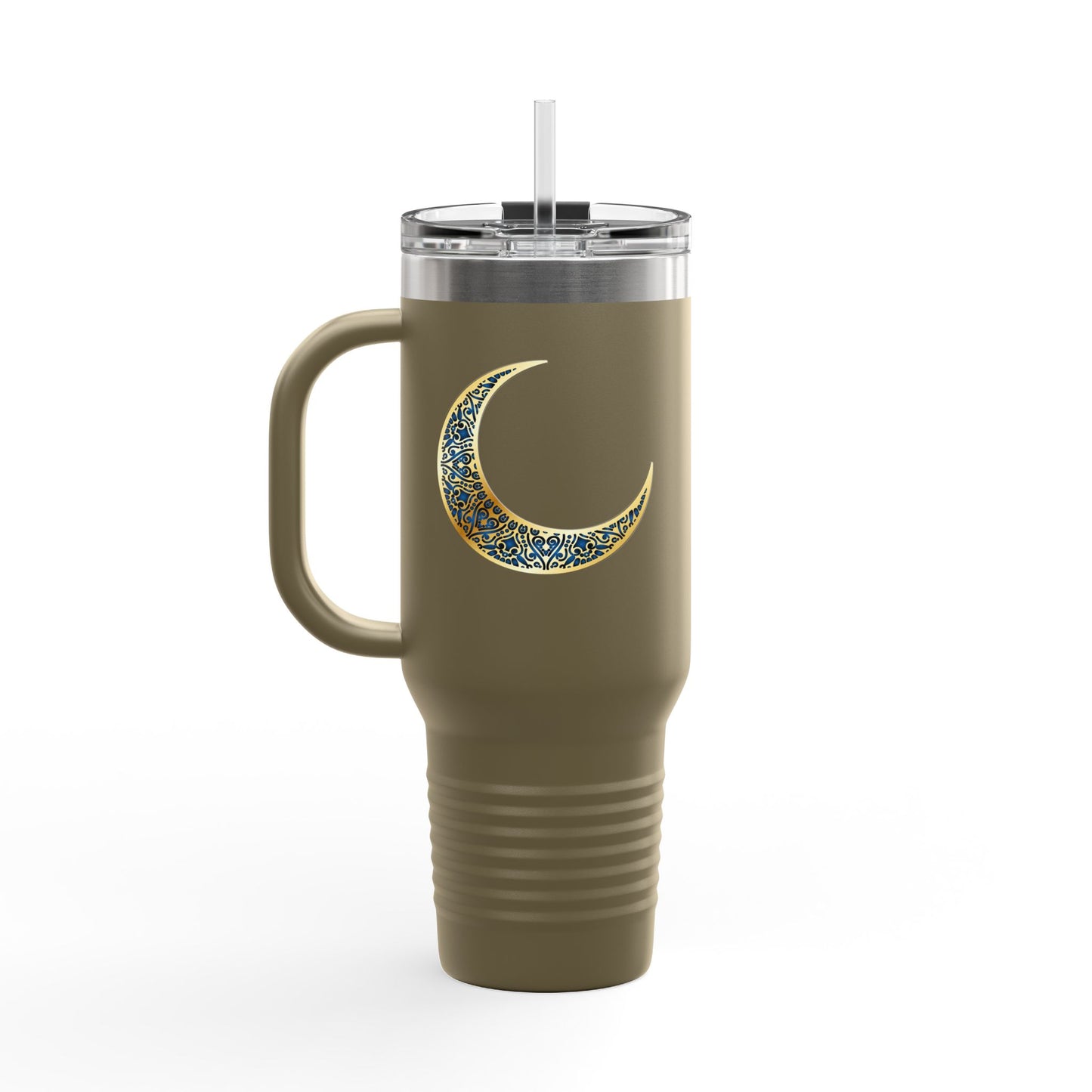 Sparkling Crescent Moon Travel Mug - 40oz Insulated Drinkware, Perfect for Coffee Lovers, Outdoor Adventures, Gifts for Her, Birthday, [...]