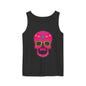 Colorful Dia de los Muertos Skull Tank Top, Unisex Summer Tee, Festival Wear