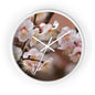 Elegant Floral Wall Clock, Spring Decor, Home Office Accessory