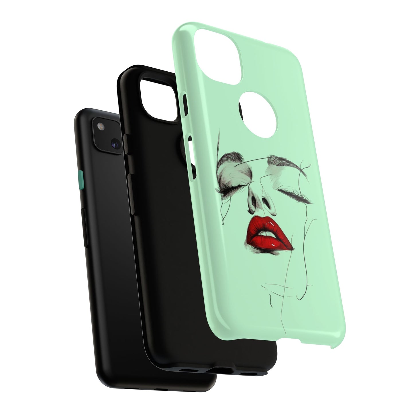 Stylish Phone Case, Artistic Phone Cover, Trendy Tech Accessory, Unique Cell Phone Protector, Gift for Her, Modern Aesthetic