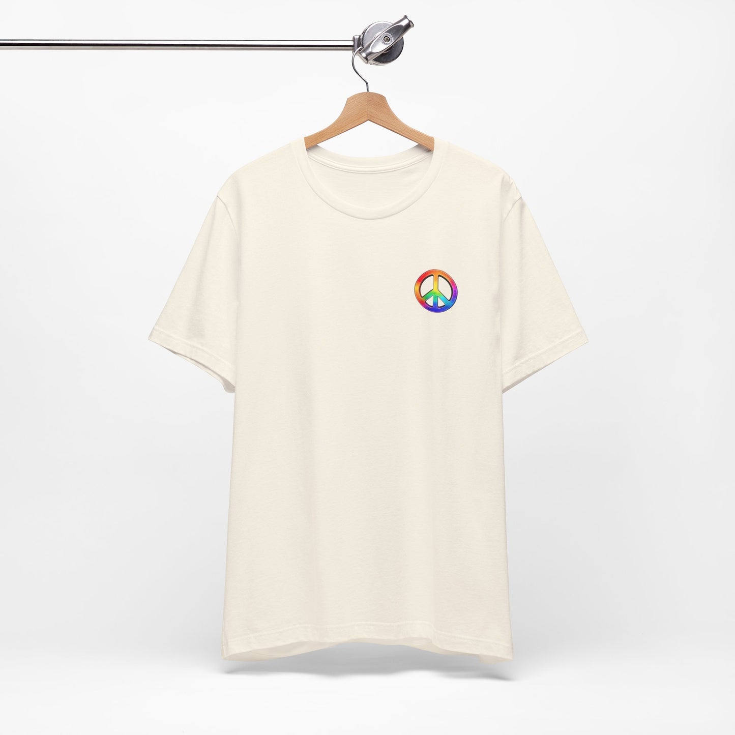 Peace Sign Tie-Dye Tee — Rainbow Hippie Peace Symbol T-Shirt