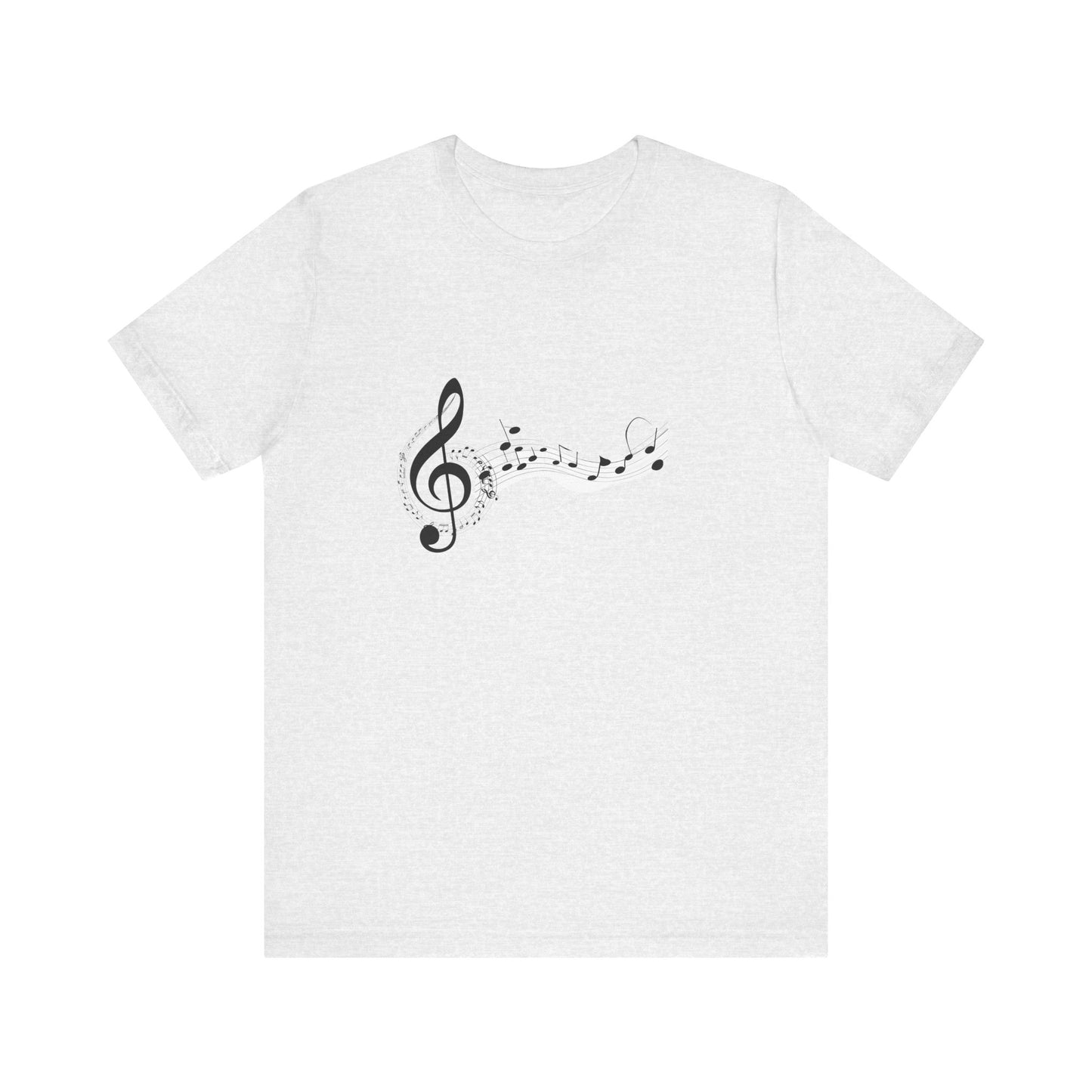 Musical Notes Short Sleeve Tee for Music Lovers