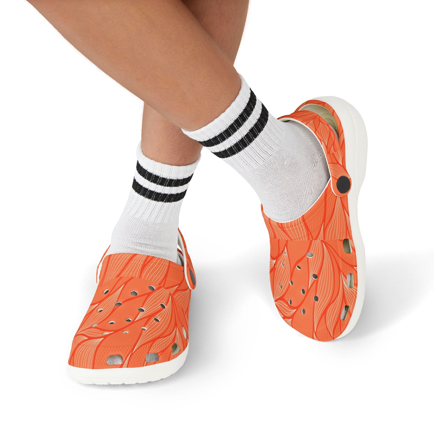 Bright Tropical Kid's EVA Foam Clogs, Fun Garden Shoes, Summer Footwear, Playtime Sandals, Perfect for Kids' Outdoor Adventures