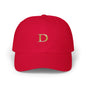 Classic Gold Initial Dad Cap - Letter D