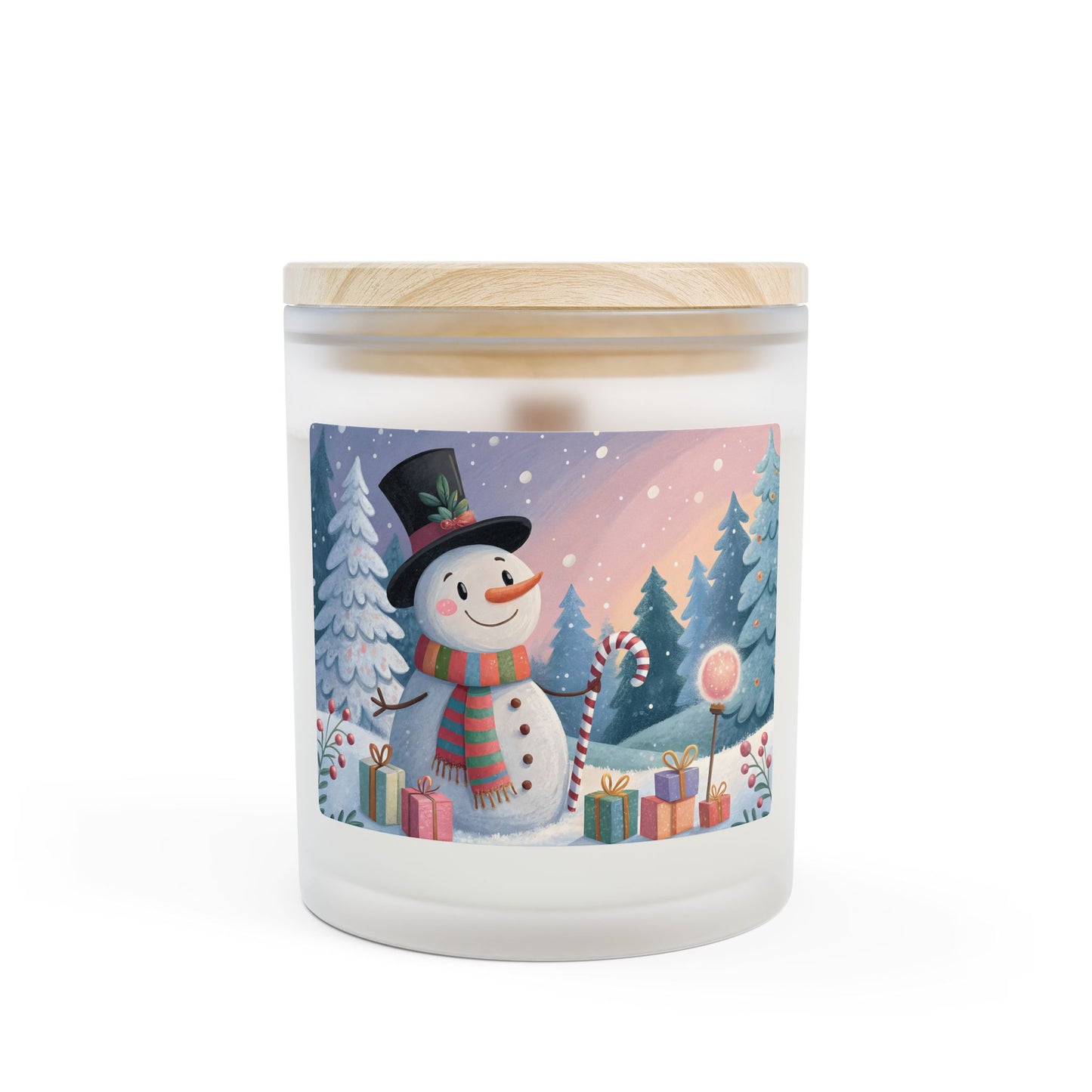 Festive Snowman Candle, Winter Home Decor, Holiday Gift Idea, Christmas Candle, Cozy Room Atmosphere, Seasonal Scent