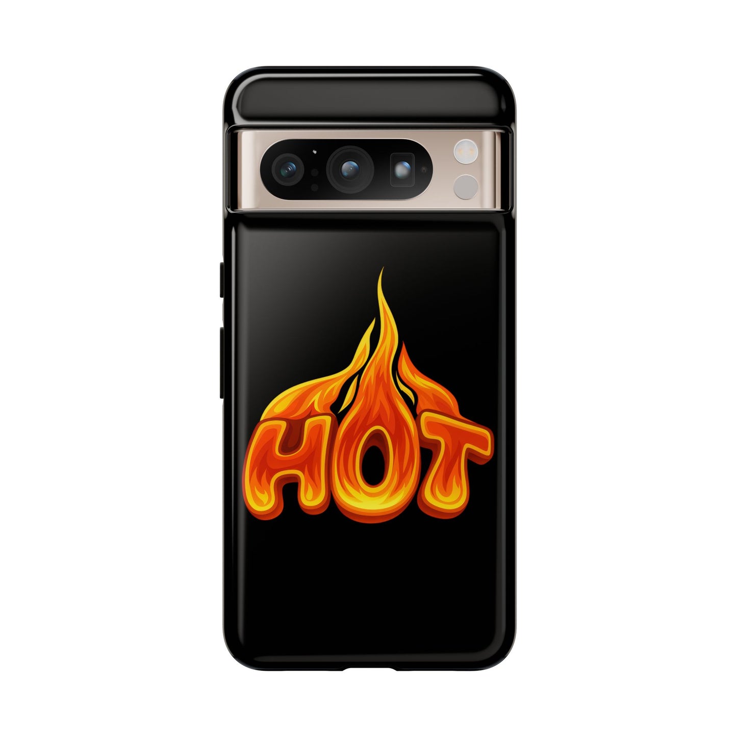 Stylish Phone Case, Hot Flames Design, Gift for Teens, Trendy Accessory, Protective Cover, Unique Phone Case