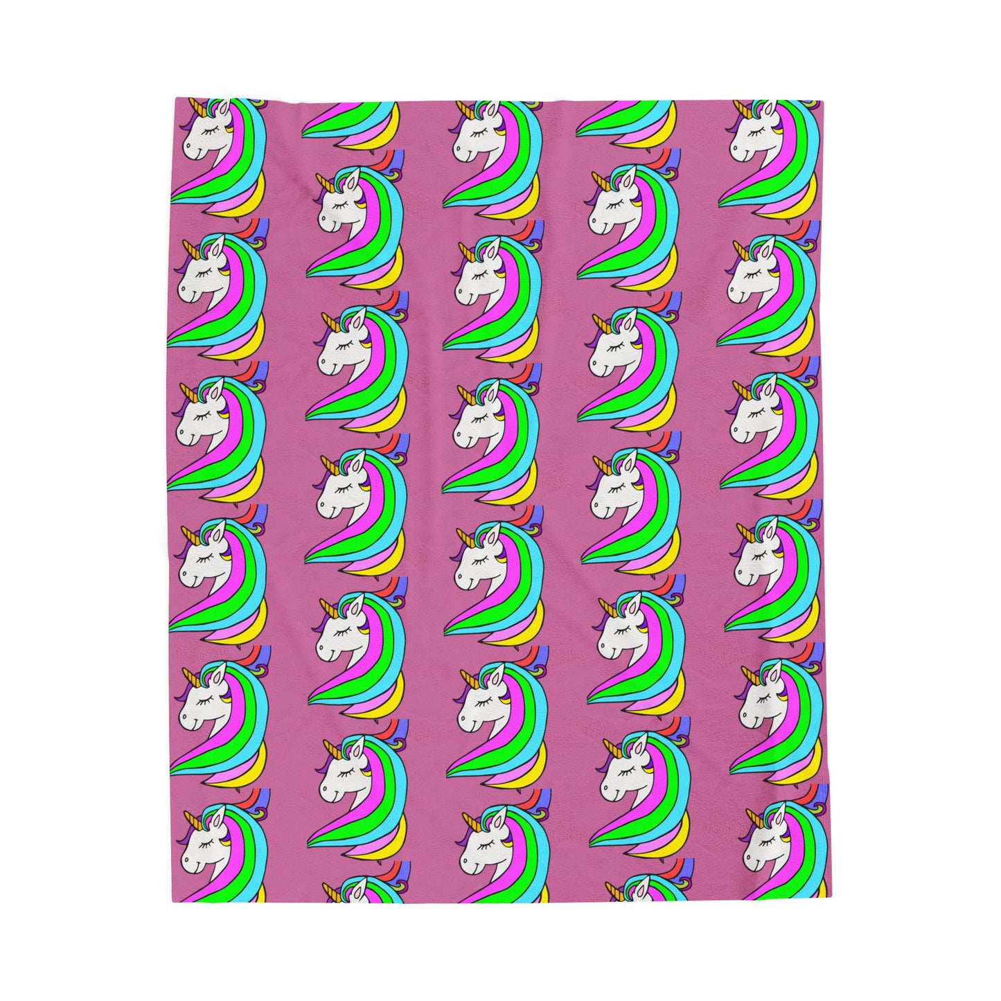 Whimsical Unicorn Plush Blanket, Cozy Throw for Kids, Birthday Gift, Nursery Decor, Unicorn Lovers, Playroom Accessory