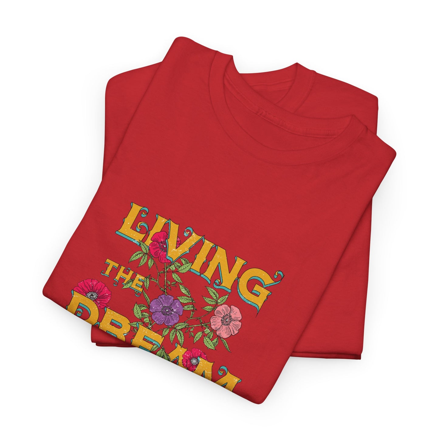 Living the Dream Floral Tee, Unisex Cotton T-Shirt, Inspirational Gift, Casual Everyday Wear, Flower Graphic Shirt, Summer Wardrobe [...]