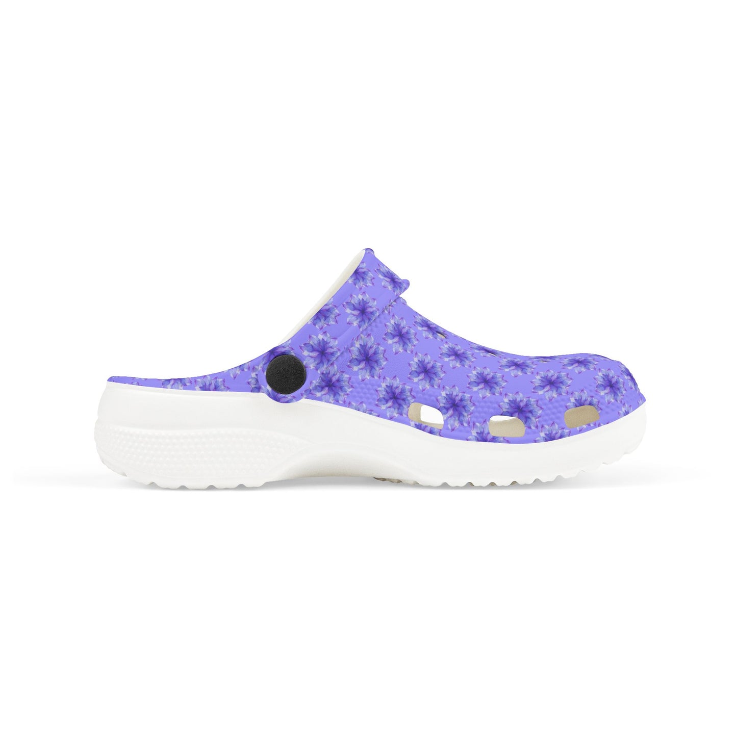 Kids Purple Tie-Dye EVA Foam Clogs — Lightweight Waterproof Garden & Play Shoes