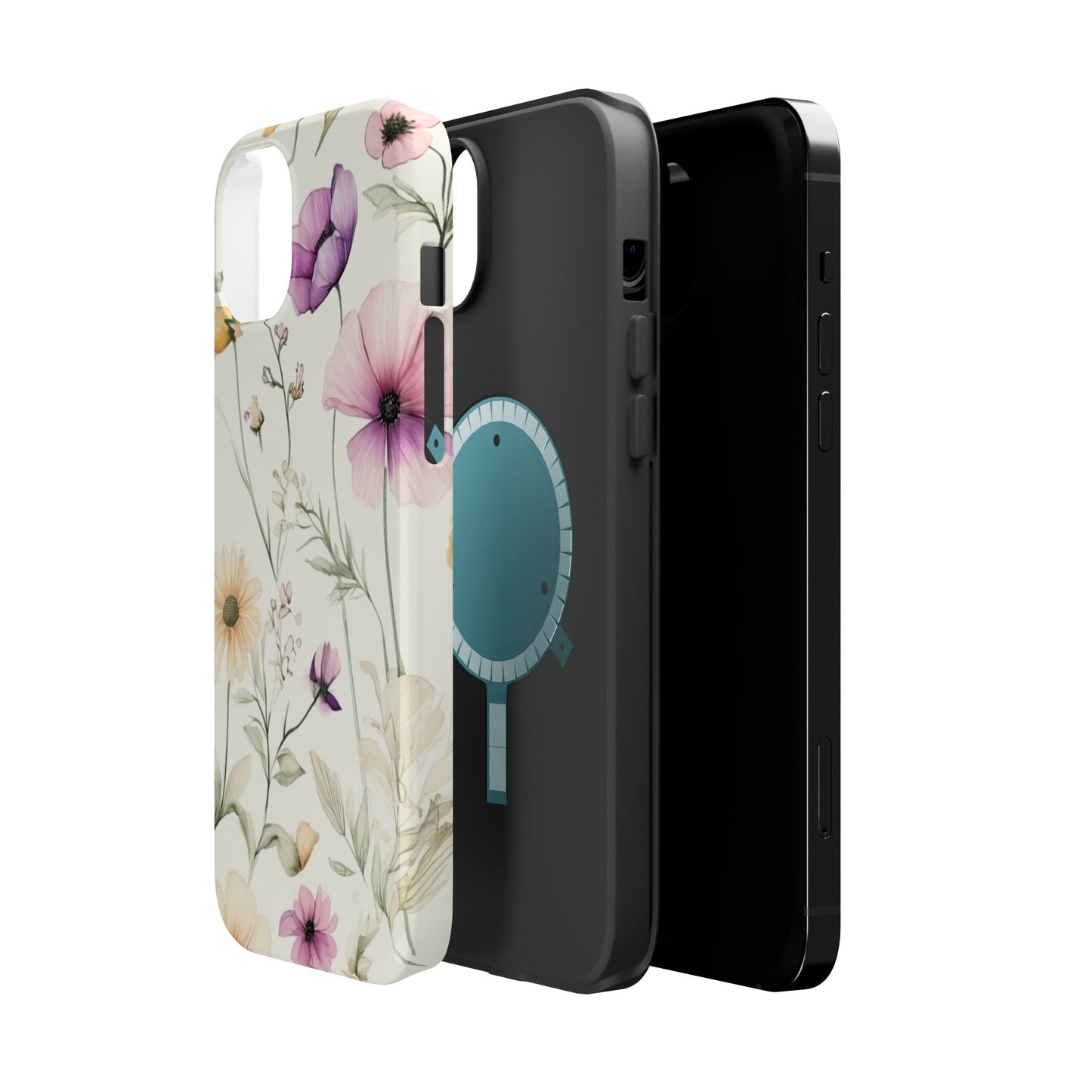 Floral Watercolor Magnetic Impact-Resistant Phone Case