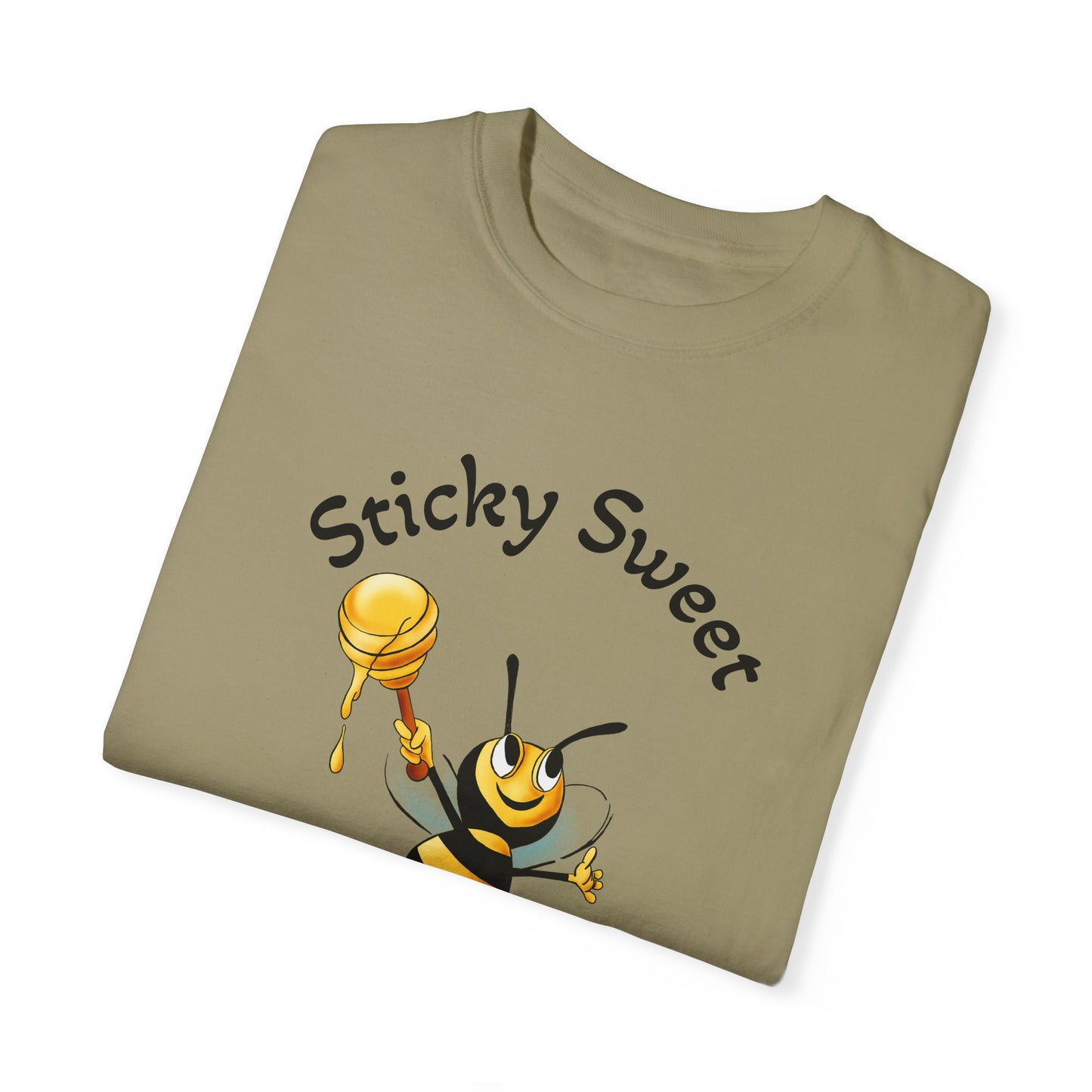 Bee-Themed Unisex T-Shirt - "Sticky Sweet" Graphic