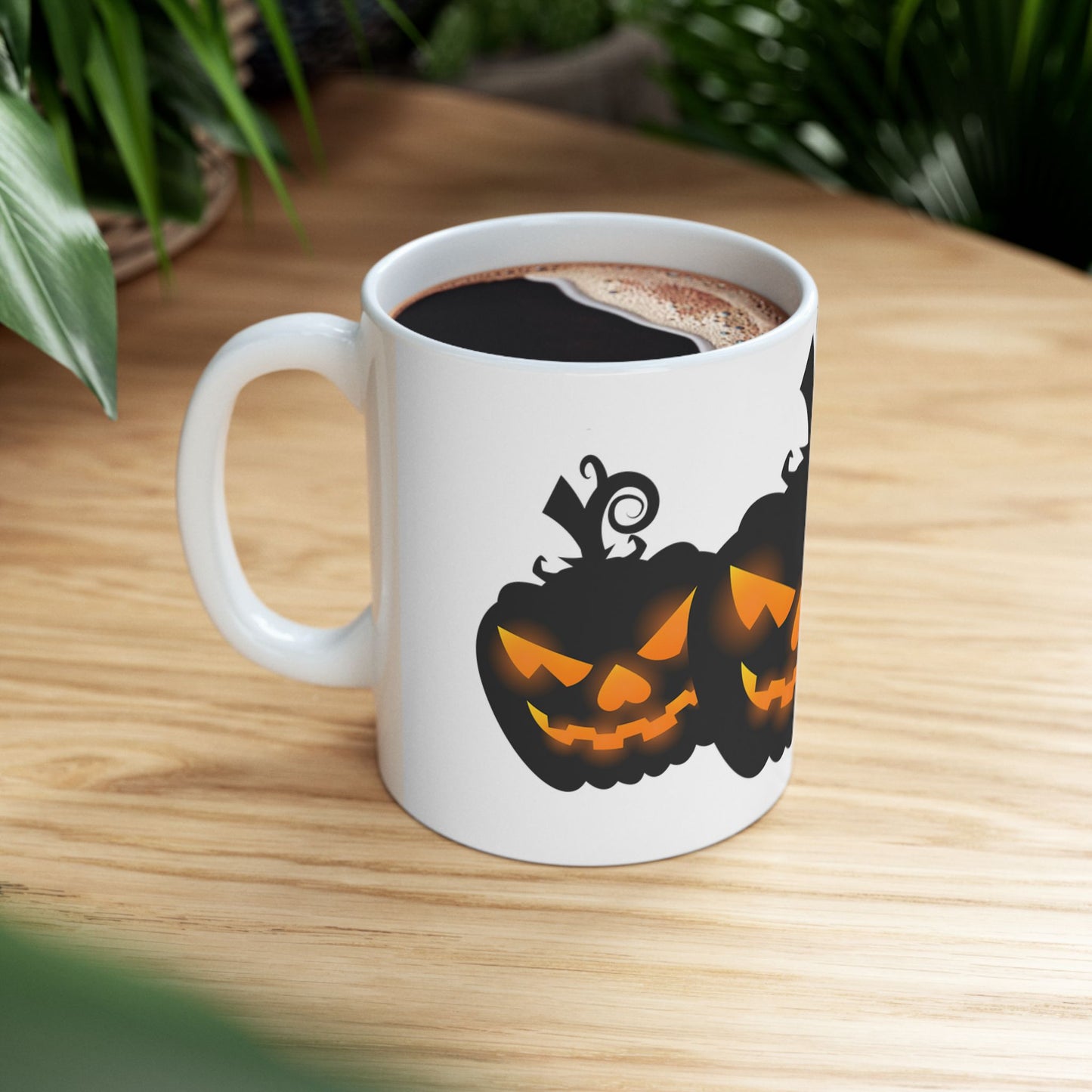 Spooky Pumpkin Ceramic Mug - Perfect for Halloween, Coffee Lovers Gift, Autumn Decor, Tea Time, Pumpkin Spice Enthusiasts