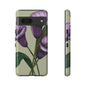 Floral Phone Case - Tough Cases, Purple Flower Design, Cell Phone Accessories, Gift for Her, Nature Lover Essentials