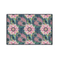 Floral Boho Heavy-Duty Floor Mat — Pink Lotus Pattern Rug