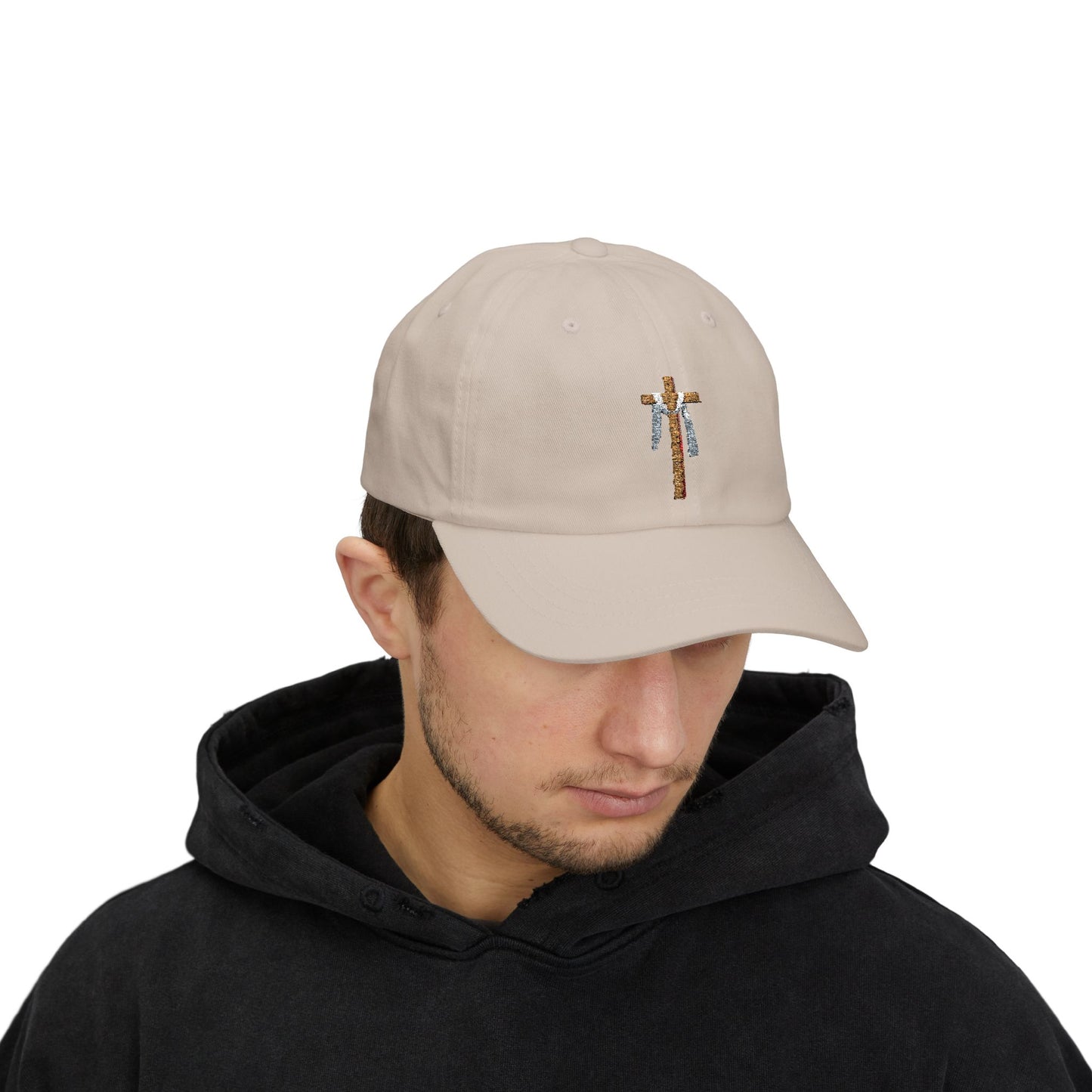 White Embroidered Classic Dad Cap - Casual Vintage Style, Perfect Gift for Father's Day, Summer Outings, Everyday Wear, Trendy Accessory