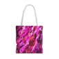 Vibrant Abstract Tote Bag, Colorful Shopping Bag