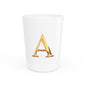 Elegant Gold Letter A Shot Glass, Personalized Party Favors, Wedding Gift