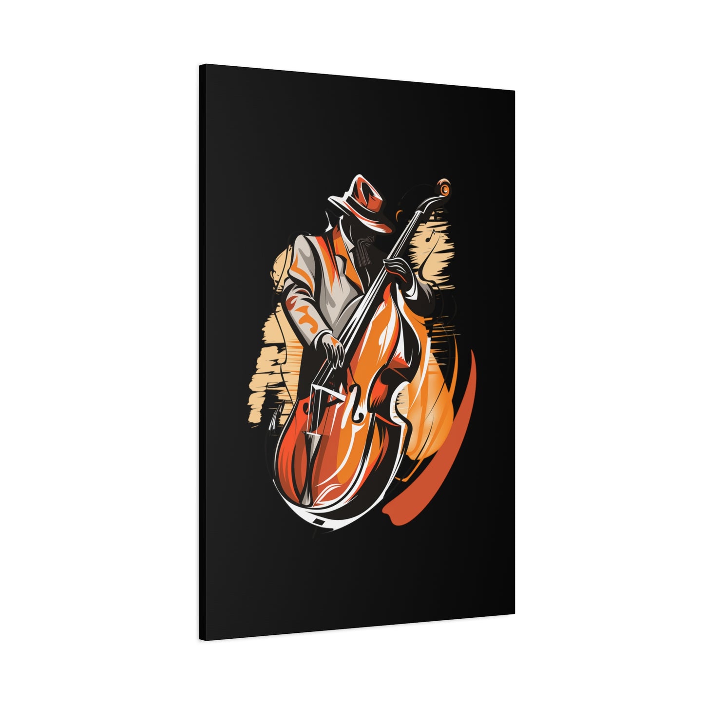 Matte Canvas, Stretched, 1.25" - Bass Player