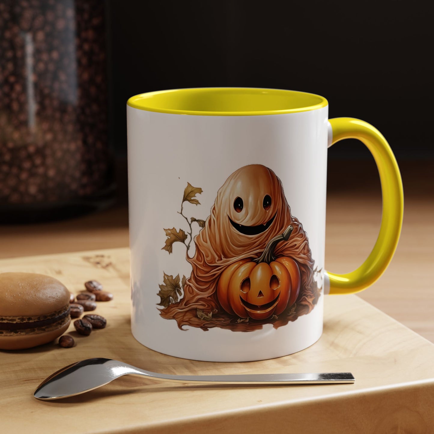 Whimsical Halloween Coffee Mug | Pumpkin-Inspired Drinkware, Cute Fall Decor, Gift for Pumpkin Lovers, Cozy Autumn Vibe