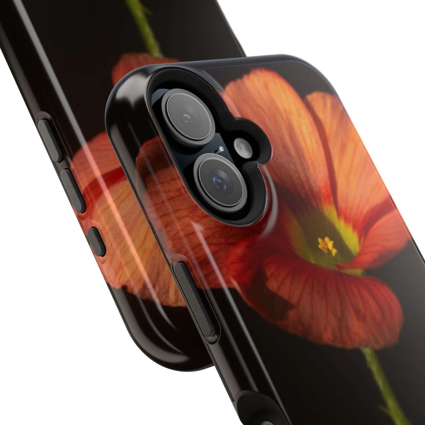 Poppy Bloom Magnetic Impact Phone Case — Slim Protective Floral Design