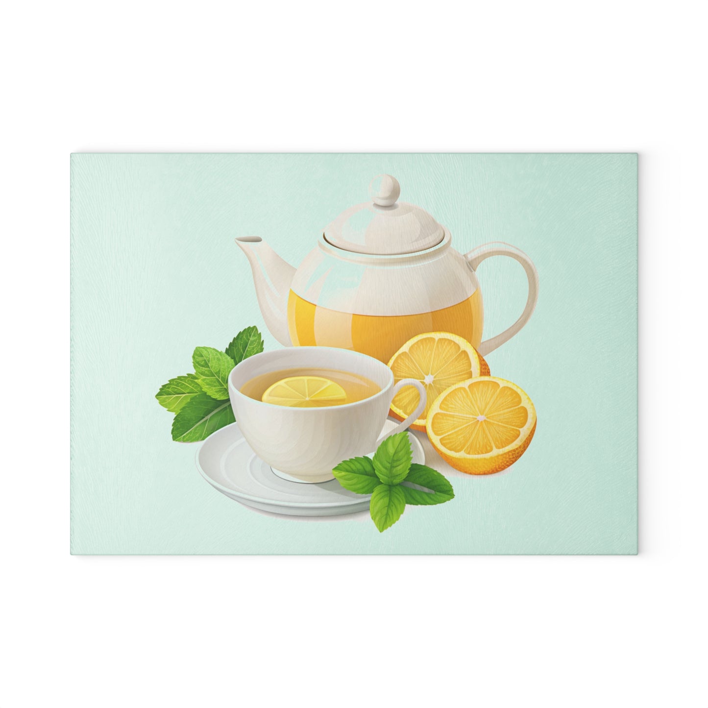 Bright Citrus Glass Cutting Board - Kitchen Decor, Hostess Gift, Home Chef Essential, Tea Lover Accessory, Gift for Mom