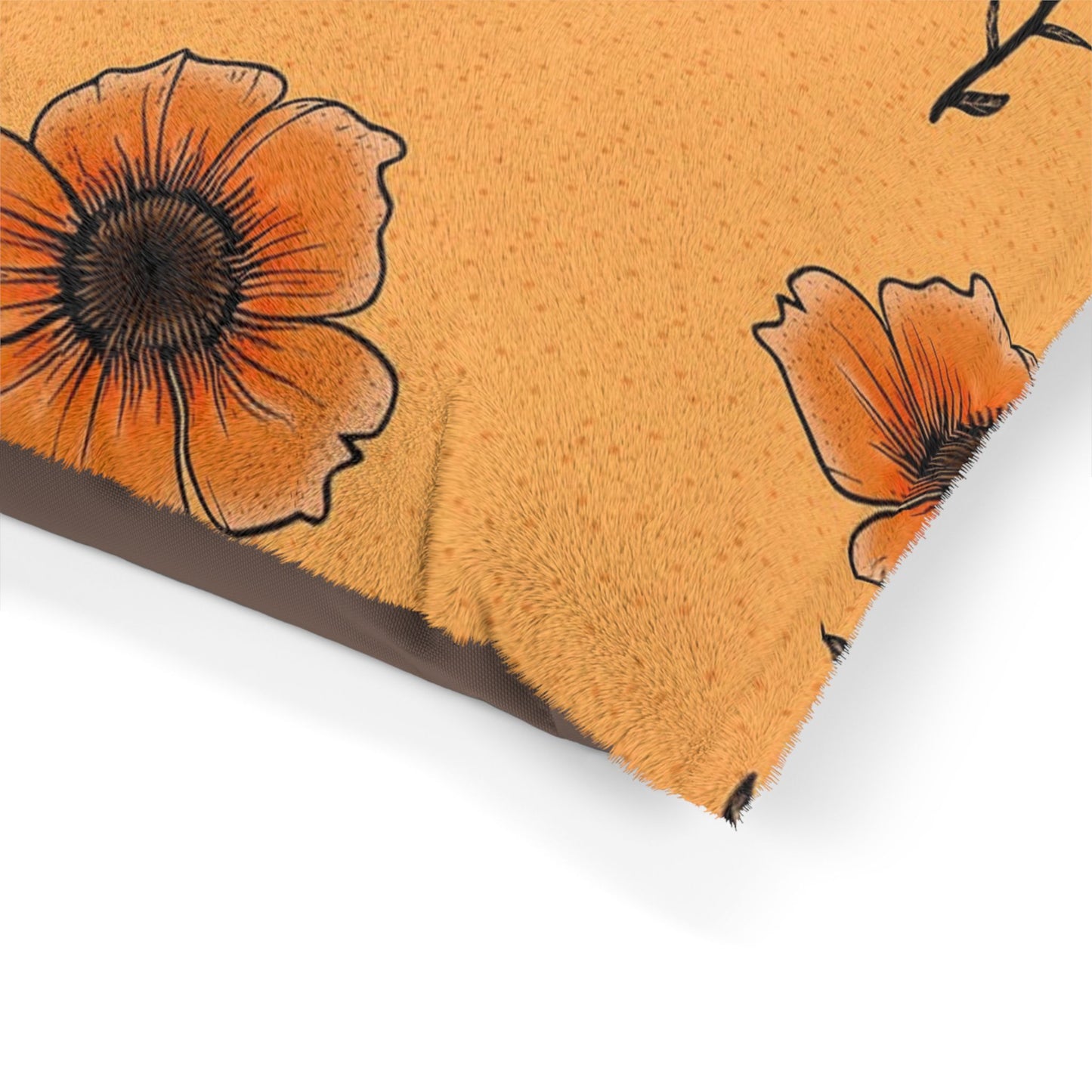 Warm Floral Pet Bed for Cozy Days, Dog Bed, Cat Bed, Housewarming Gift, Decorative Pet Decor, Pet Comfort, Spring Vibes